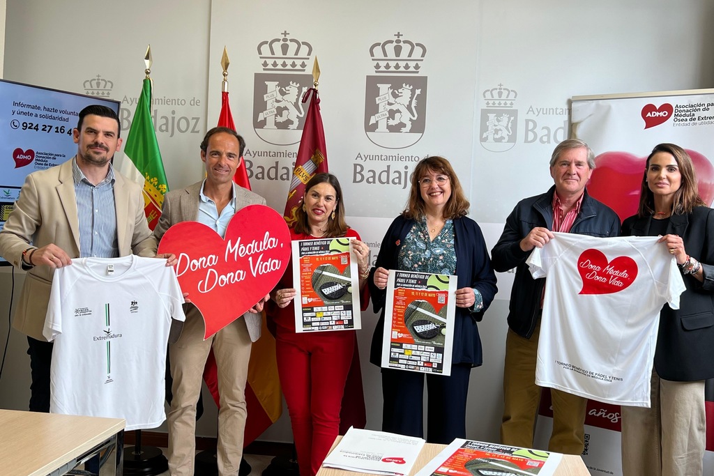 La Junta apoya la celebración del I Torneo de pádel y tenis en beneficio de ADMO Extremadura que reunirá a 200 participantes