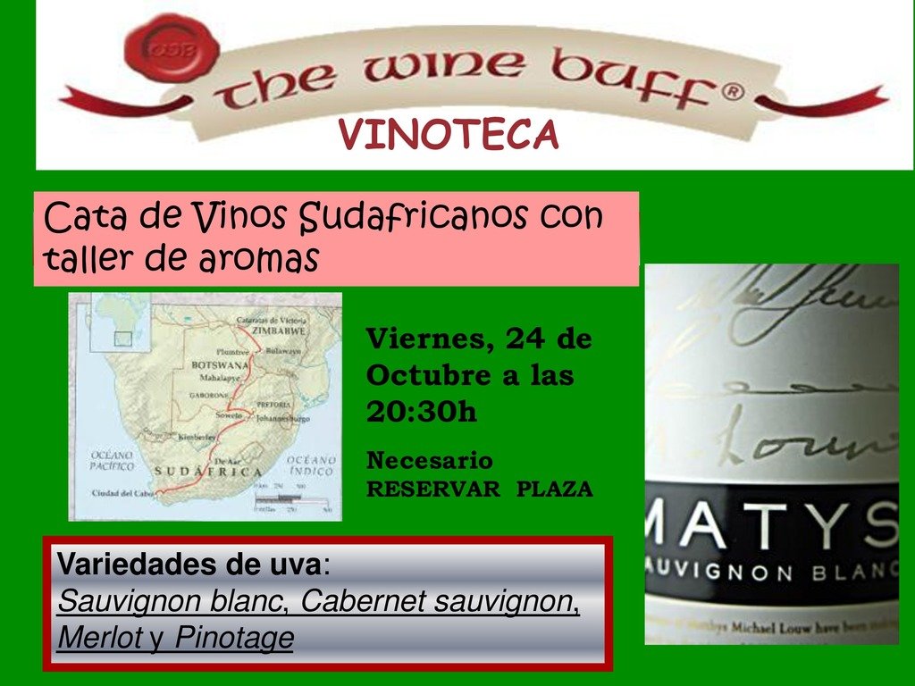 Web fotos del muro de the wine buff cata de sudafrica page 0