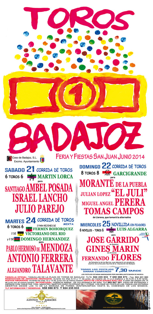 Feria taurina de San Juan-Badajoz 2014