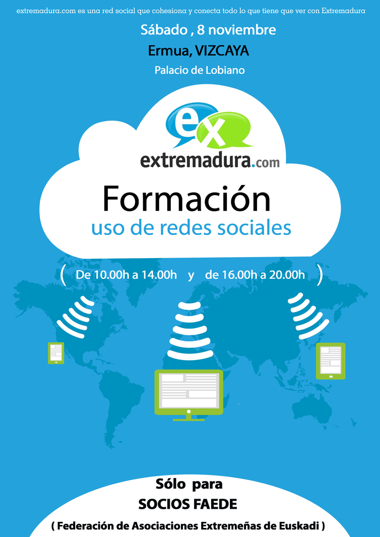Formación en Redes Sociales - Extremeños Exterior - Euskadi - Ermua