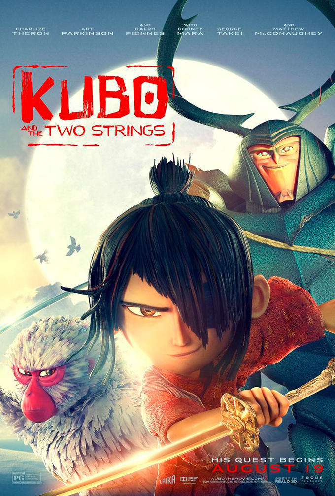 Cine de Una Noche de Verano "Kubo y las Dos Cuerdas Mágicas"