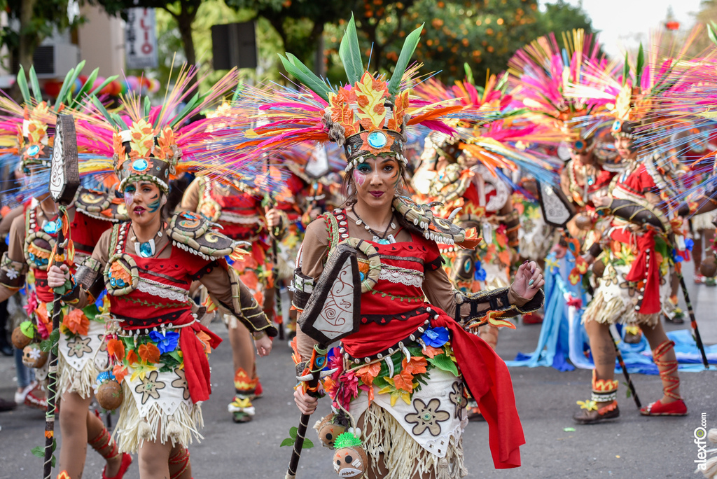 Comparsa Umsuka-Imbali - Desfile de Comparsas Carnaval de Badajoz 2019 17