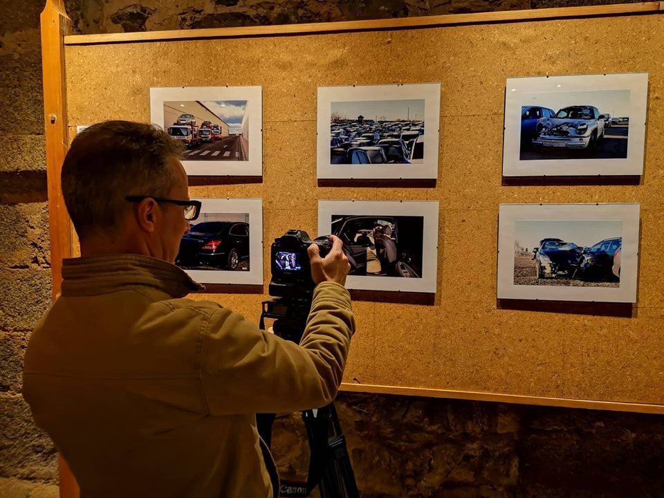 Un panel de la exposición