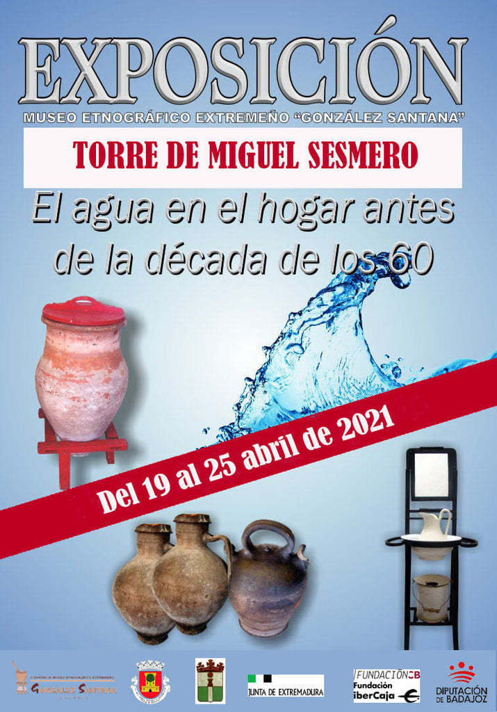 Exposición itinerante ''El agua en el hogar antes de la década de los 60'' visita Torre de Miguel Sesmero.