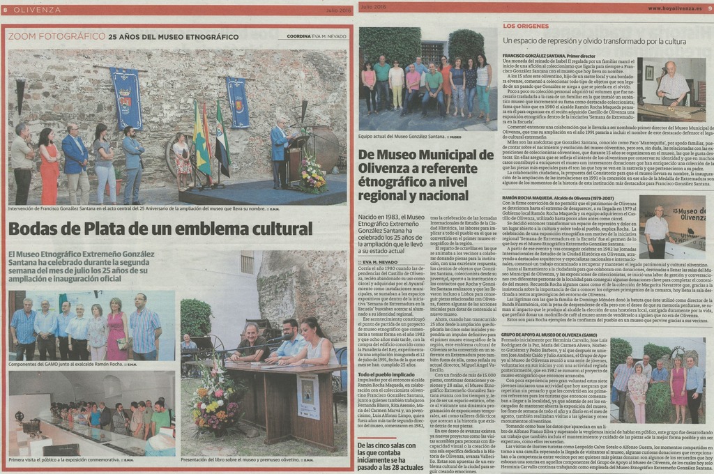 05 Bodas de Plata de un Emblema Cultural (Hiperlocal Hoy Olivenza. Julio 2016)