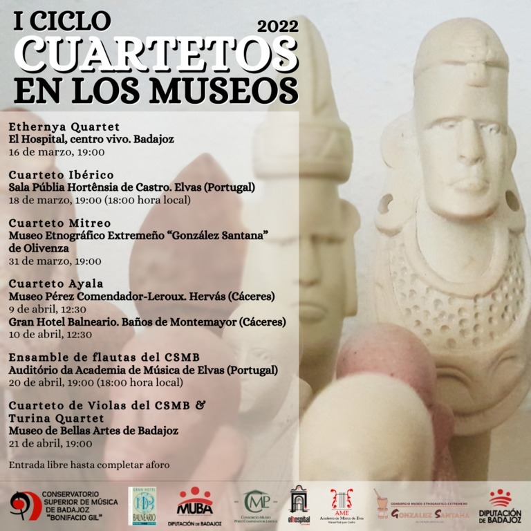 Cartel I Ciclo 'Cuartetos en los Museos' 2022