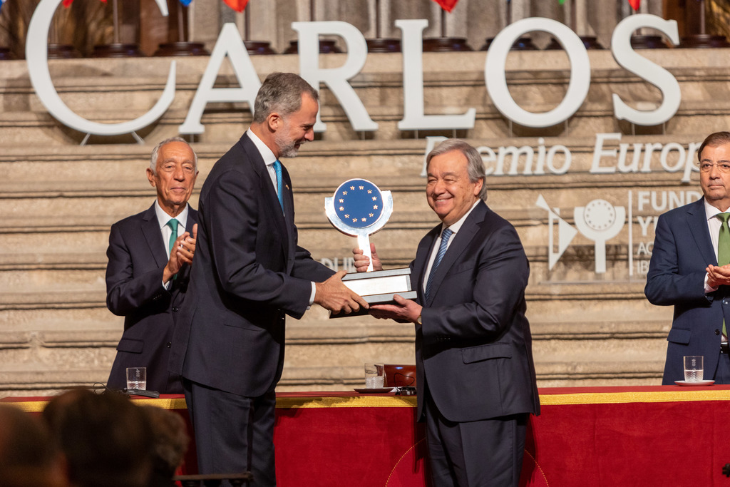 El Premio Europeo Carlos V reconoce la contribución al proceso de construcción europea, promoción del multilateralismo y el desarrollo sostenible de António Guterres