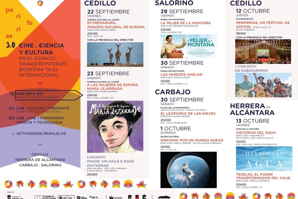 Arranca en Cedillo Periferias 3.0. Cine, Ciencia y Cultura en el espacio transfronterizo de la Biosfera del Tajo