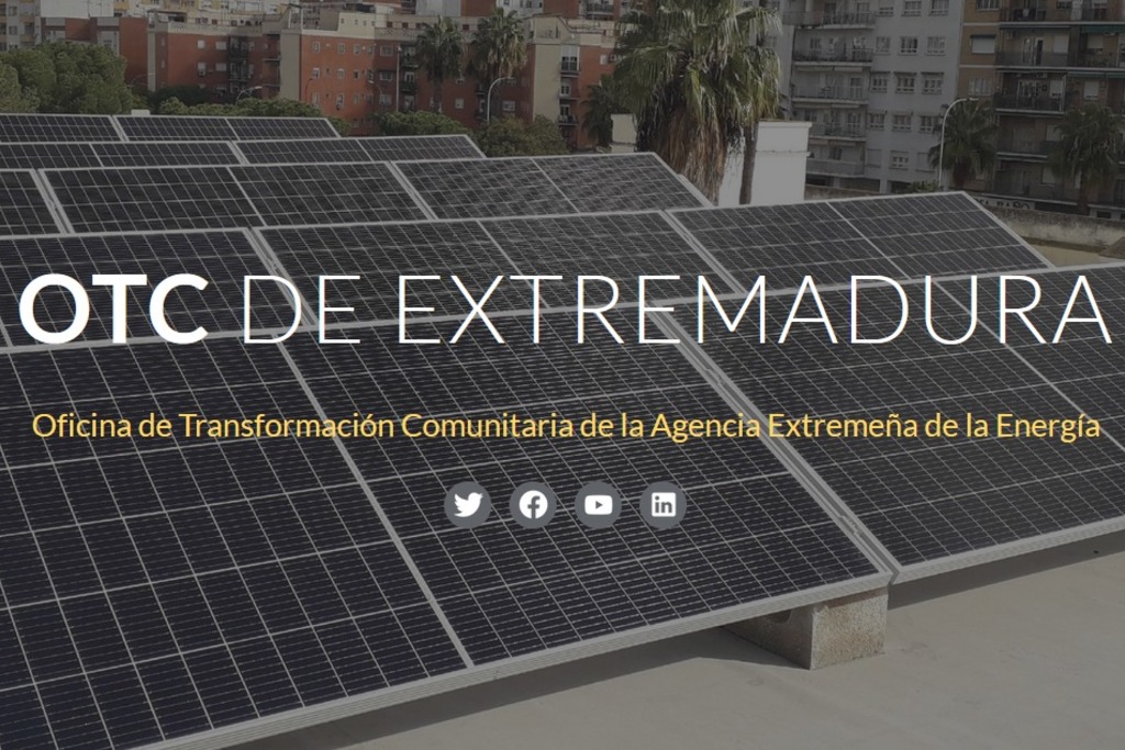 La Agencia Extremeña de la Energía crea la Oficina de Transformación Comunitaria para asesorar e impulsar comunidades energéticas en la comunidad