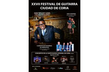 Ivan 'Melon' Lewis, Carles Trepat y Javier Riba forman parte del cartel del XXVII Festival Internacional de Guitarra de Coria