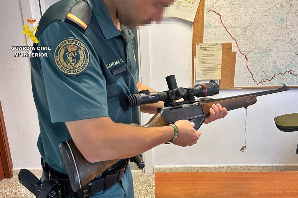 La Guardia Civil investiga a un vecino de Jerez de los Caballeros por furtivismo