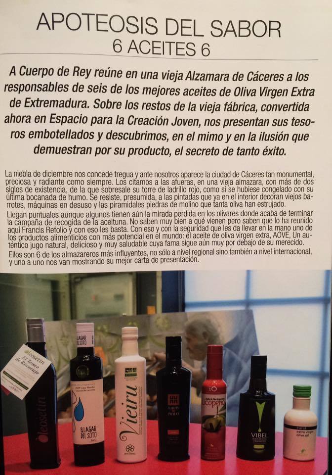 Aceite de oliva virgen extra de Extremadura