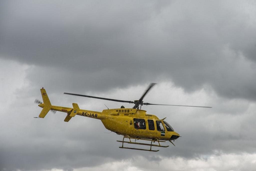 Gobex Evaluación aérea de inundaciones El Presidente del Gobierno de Extremadura, José Antonio Monago, evalúa desde el aire los daños causados por las inundaciones.