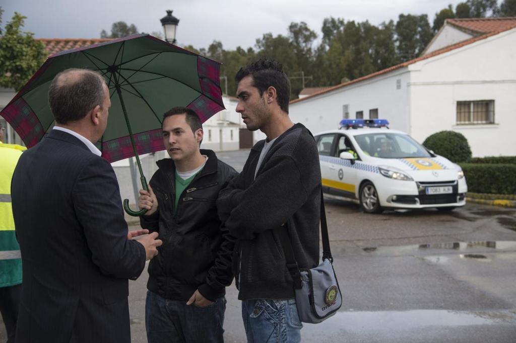 Gobex Visita a inundaciones El Presidente del Gobierno de Extremadura, José Antonio Monago, visita las zonas afectadas por las inundaciones.