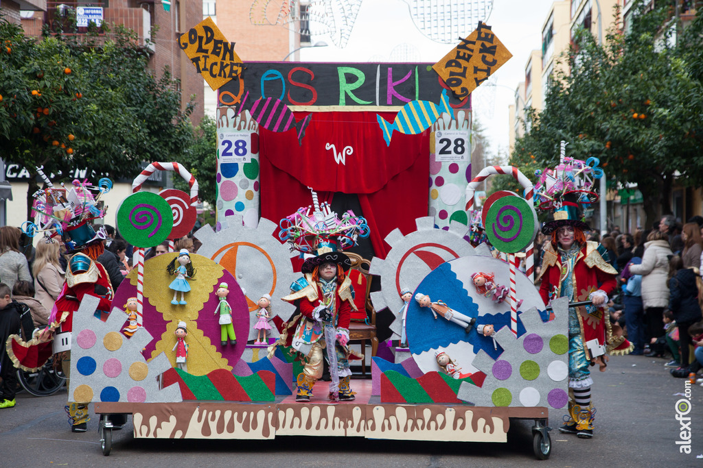 comparsa comparsa Los Riki's desfile de comparsas carnaval de Badajoz 5