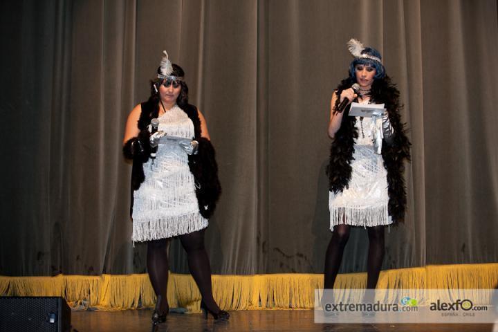 Presentadoras. Concurso de Murgas 2012 Presentadoras del concurso de murgas del Carnaval de Badajoz 2012 