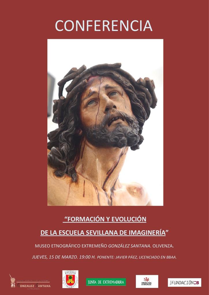 Cartel de la charla-coloquio ''La imaginería del Siglo de Oro sevillano''