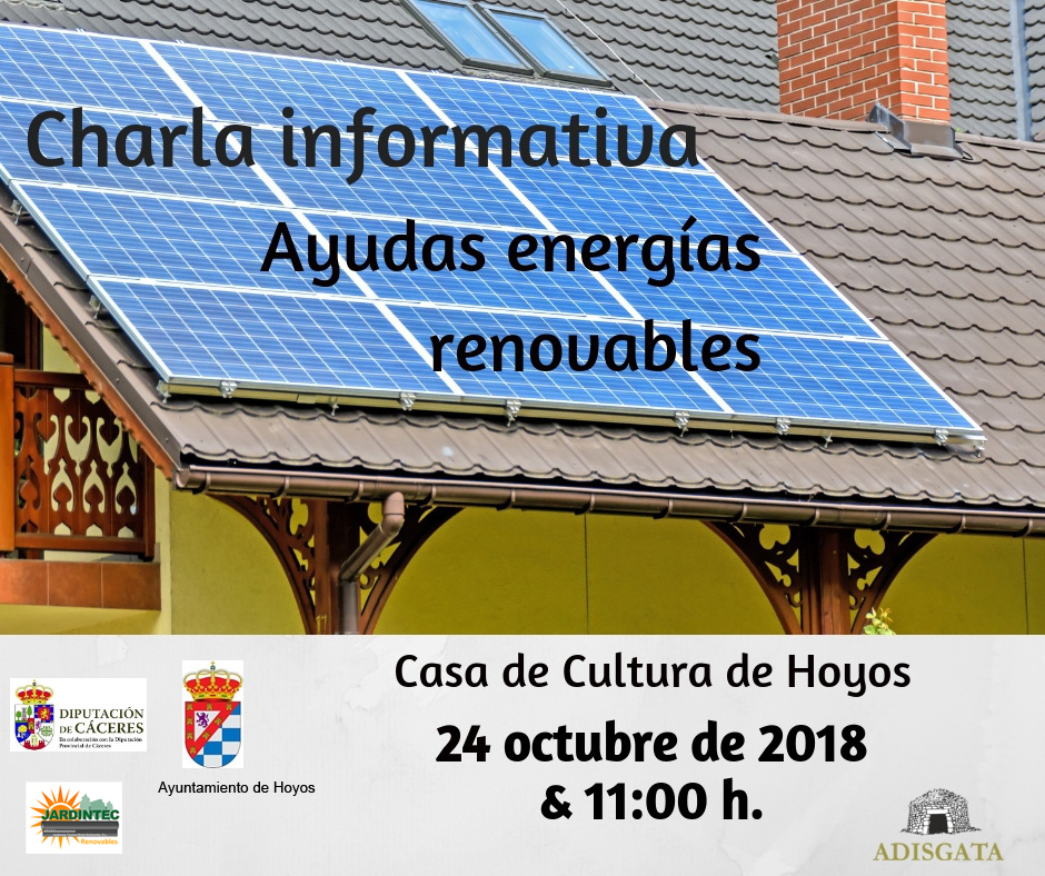 Cartel Charla Energías Renovables