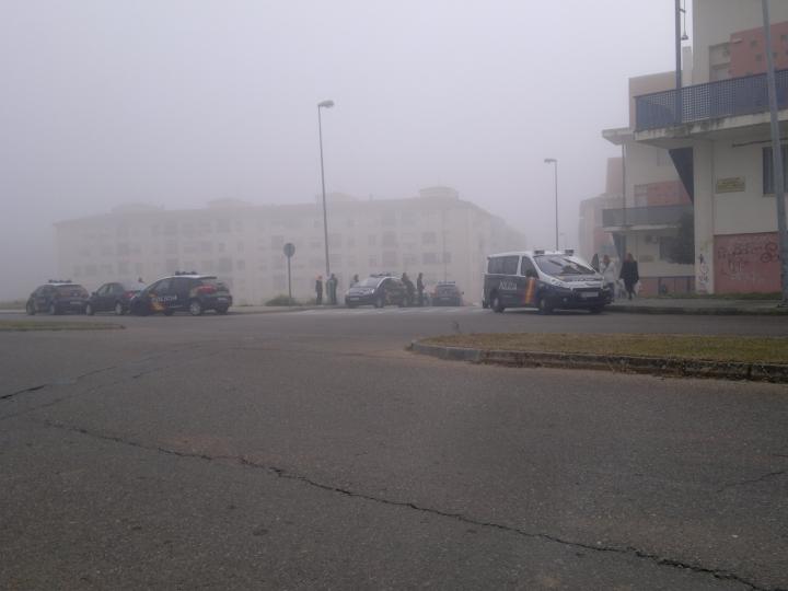 Actuacion Policial en Suerte de Saavedra de Badajoz.