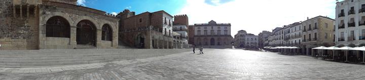 Panorámica Plaza Mayor de Cáceres