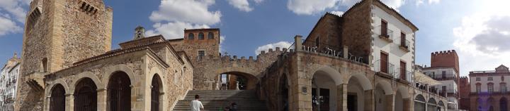 Panorámica Plaza Mayor de Cáceres