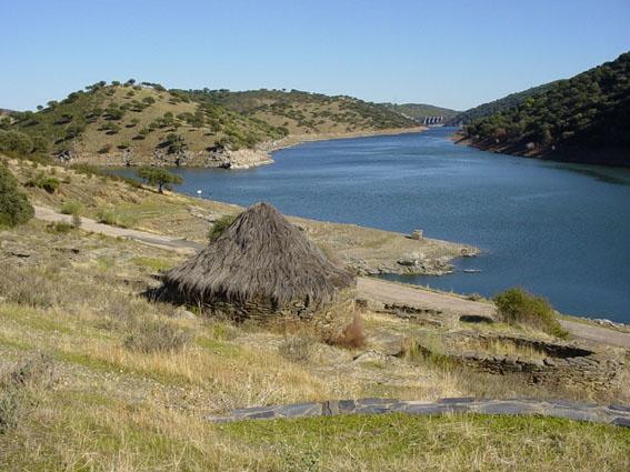 Desembocadura del Tiétar en el Tajo, dentro del Parque Nacional de Monfragüe