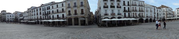 Panorámica Plaza Mayor de Cáceres