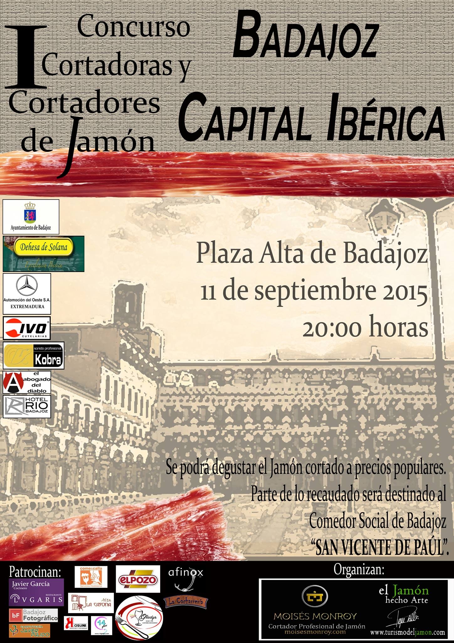 Concurso cortadoras y cortadores de jamon badajoz capital iberica