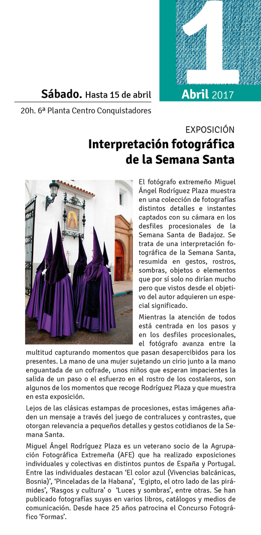 Exposición fotografía Semana Santa en Badajoz