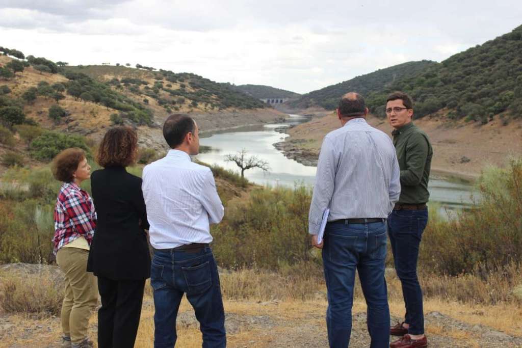 Olga García visita el Parque Nacional de Monfragüe ante la preocupación por el nivel de los embalses en los próximos meses