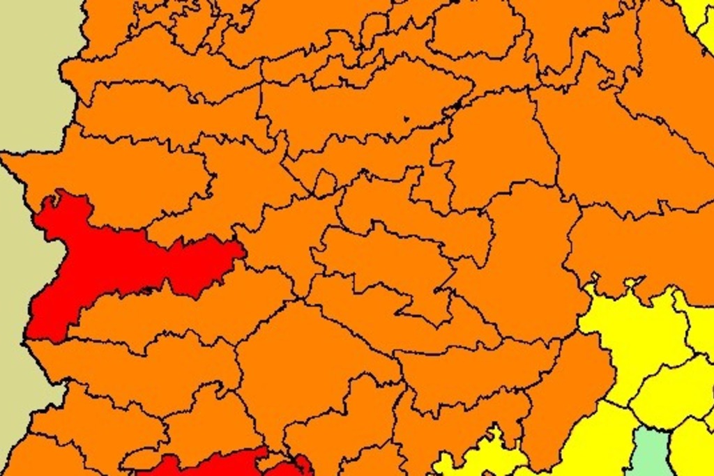 Nivel rojo de alerta el miércoles y jueves en las Vegas del Guadiana por temperaturas que alcanzarán los 44 grados