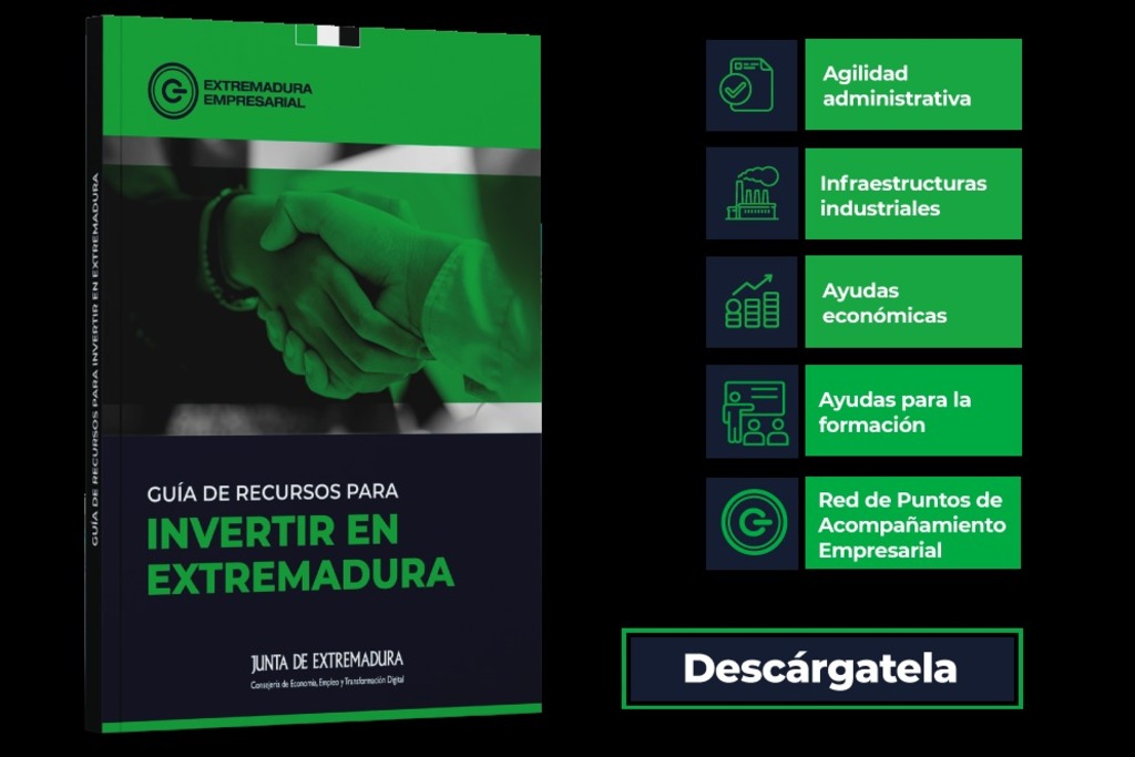 La Junta lanza la Guía de recursos para invertir en Extremadura