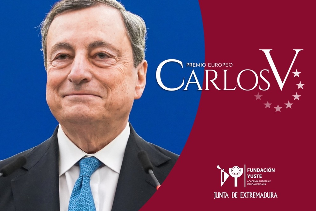 El rey Felipe VI entregará el Premio Europeo Carlos V a Mario Draghi el día 14 de junio en el Monasterio de San Jerónimo de Yuste