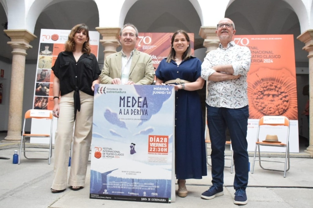 La Filmoteca de Extremadura estrena este viernes en Mérida el corto 'Medea a la deriva' en el Pórtico del Foro Romano