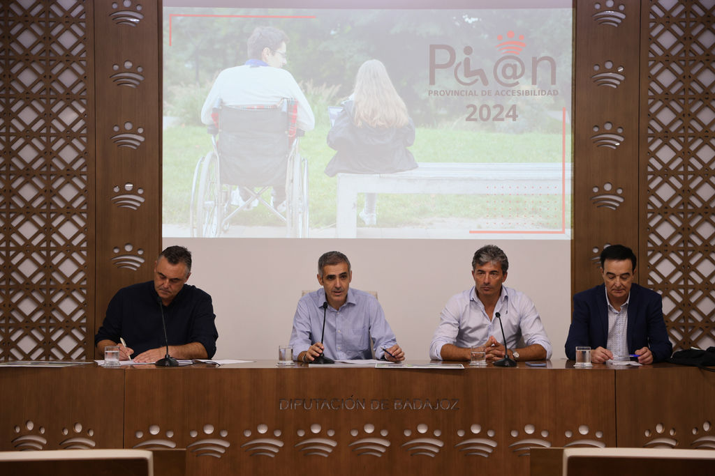 La Diputación de Badajoz destina casi 700.000 euros al Plan Provincial de Accesibilidad 2024