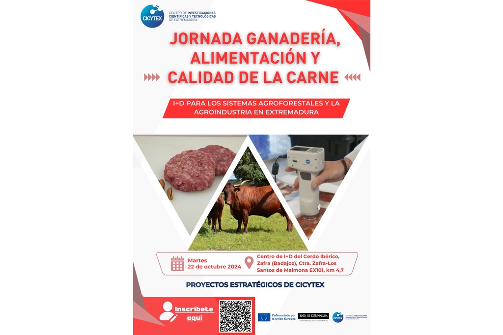 CICYTEX informará al sector ganadero de seis proyectos de I+D sobre sanidad, alimentación animal y calidad de carne