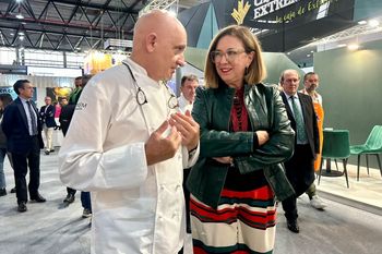 Mercedes Morán ensalza al sector agroalimentario y agroturístico extremeños durante la inauguración de la I Feria Agroalimentaria Espiga 2024