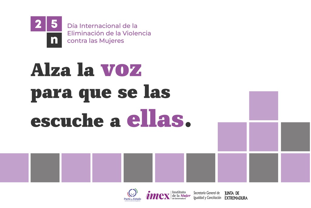 La Junta de Extremadura conmemora el 25N, Día Internacional para la Eliminación de la Violencia contra las Mujeres, con más de 400 actividades