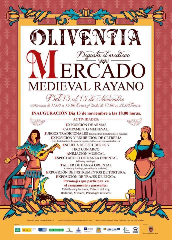 Cartel Mercado Medieval Rayano Oliventia 2015